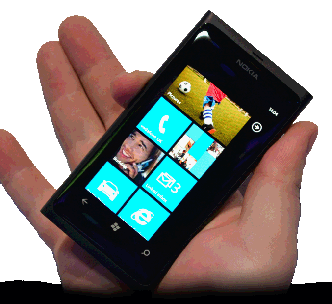 Nokia Lumia hand zwart